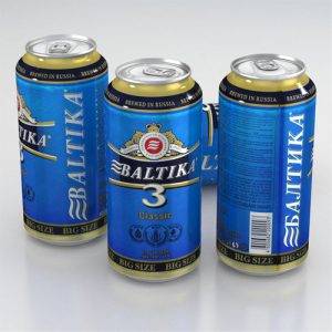 Bia Baltika số 3 – 5% Nga – 24 lon 470ml