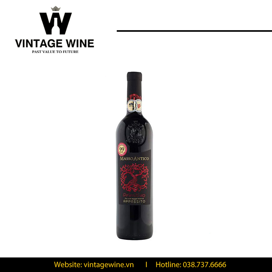 Rượu vang ý Masso Antico Primitivo - Vintage Wine