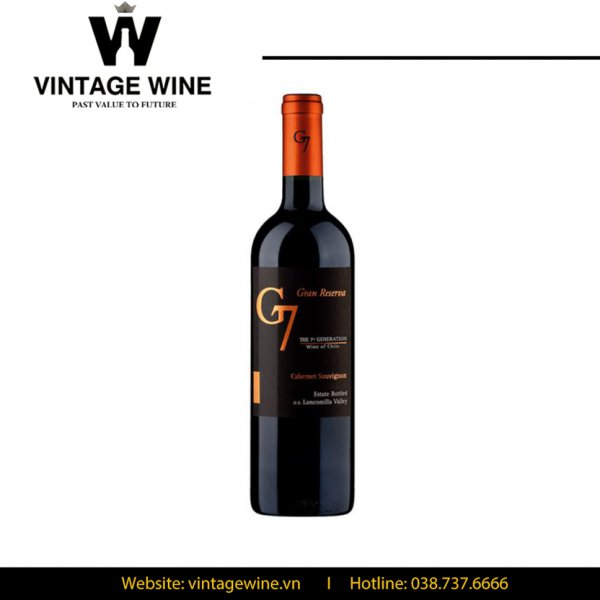 Rượu vang Chile G7 Gran đỏ