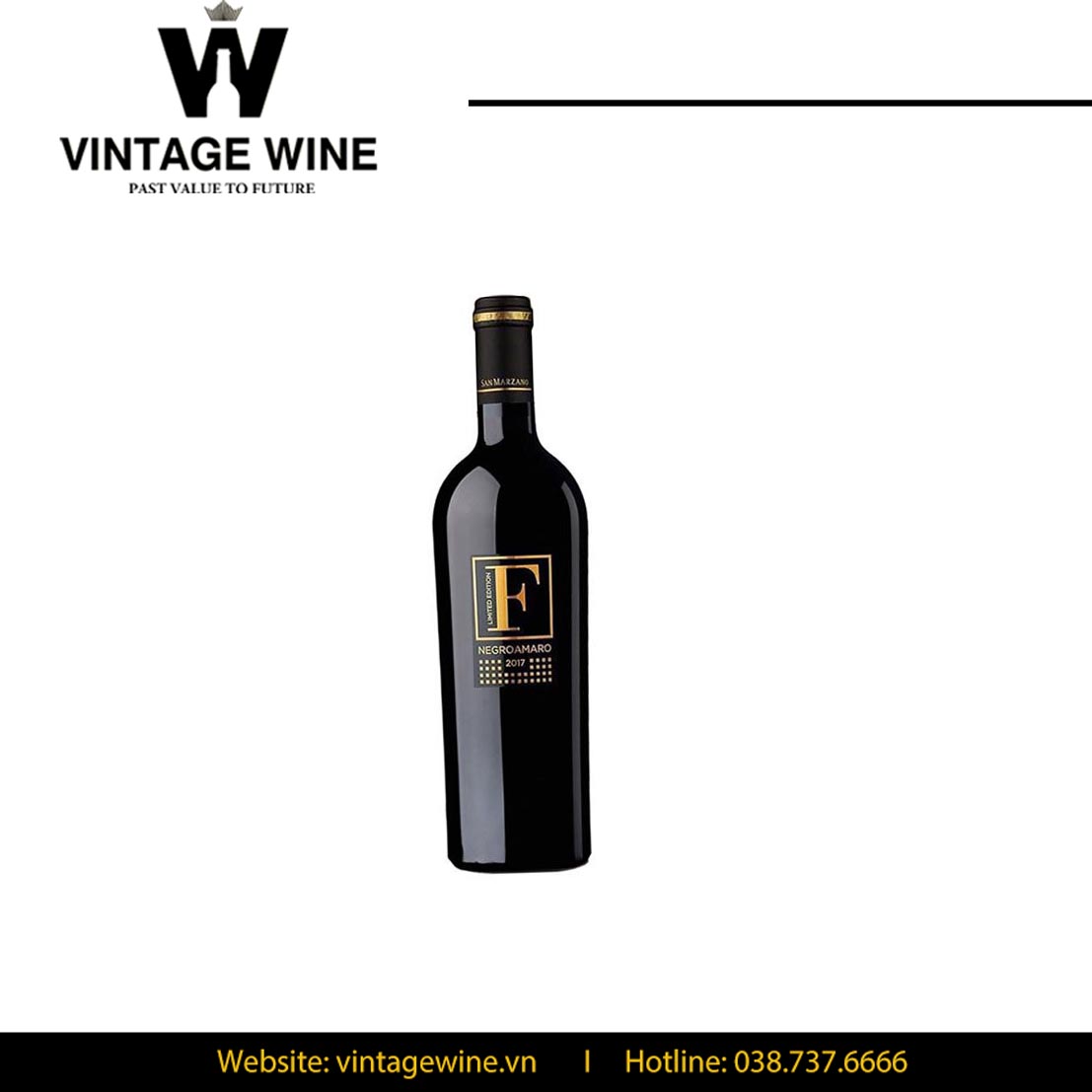 Rượu Vang Ý F Negroamaro Limited Edition Gold - Vintage Wine Rượu Vang