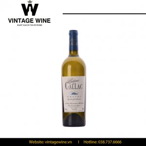 Rượu vang trắng Chateau De Callac Graves