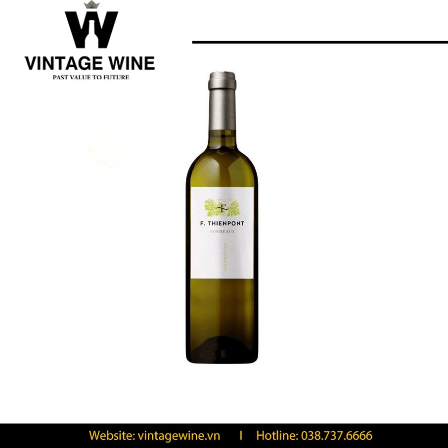 Rượu vang Pháp trắng F.Thienpont Bordeaux - Vintage Wine Rượu Vang