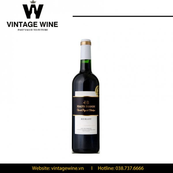 Rượu vang Domaine Haute Brande Merlot