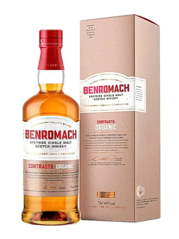 Benromach 2013 – Contrasts: Organic – single Malt Scotch, Speyside, Scotland, 700ml