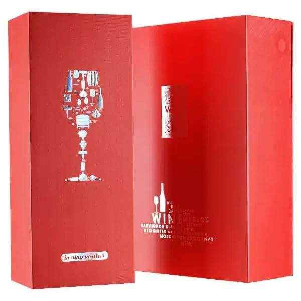 Hộp rượu vang giấy – Tết 2021
