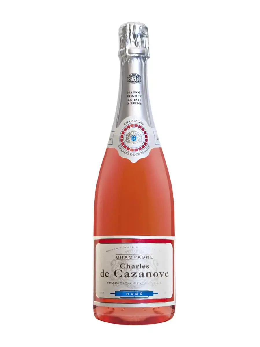 Rượu Champagne Charles de Cazanove Brut Rose – Pháp, 750ml
