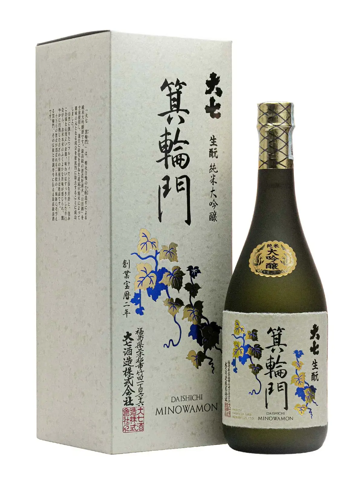 Sake Daishichi Minowamon – junmai Daiginjo, Nhật Bản, 720ml