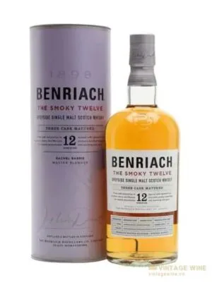 Benriach The Smoky Twelve 12 năm – single Malt Scotch, Speyside, Scotland, 700ml