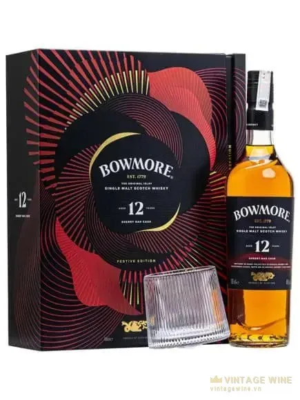 Bowmore 12 năm Sherry OaK - Hộp quà Tết 2026