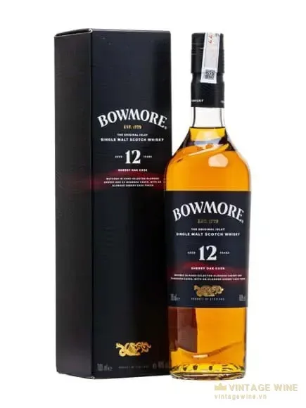 Bowmore 12 năm - Sherry OaK Islay Single Malt Scotch Whisky