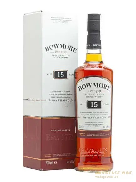 Bowmore 15 năm Islay Single Malt Scotch Whisky