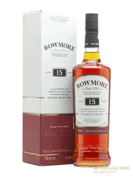 Bowmore 15 năm Islay Single Malt Scotch Whisky