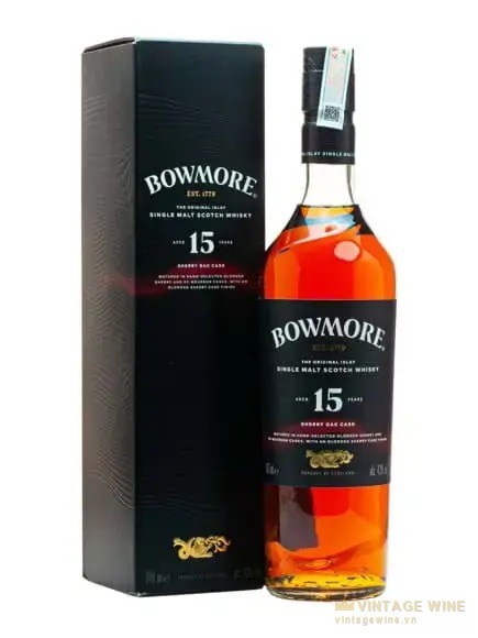 Bowmore 15 năm – Sherry Oak Islay Single Malt Scotch Whisky
