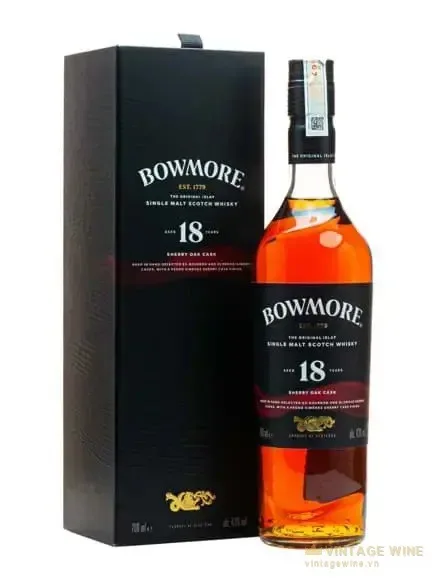 Bowmore 18 năm - Sherry OaK Islay Single Malt Scotch Whisky