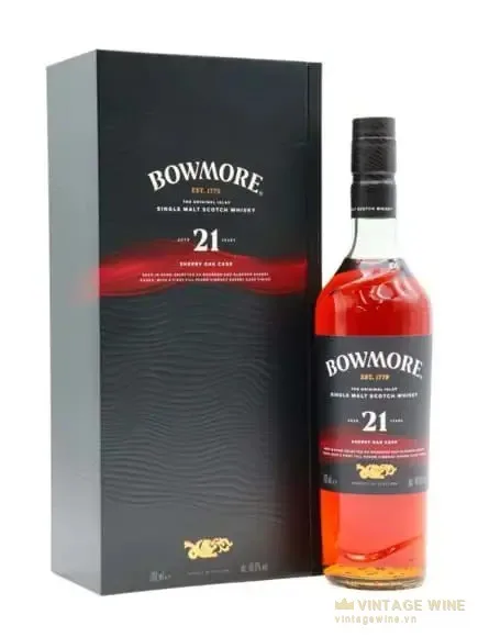 Bowmore 21 năm - Sherry OaK Islay Single Malt Scotch Whisky
