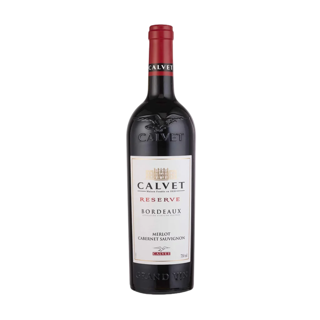 Chai Calvet Reserve Bordeaux pha Merlot và Cabernet Sauvignon