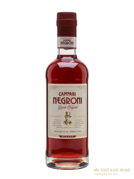 Chai Campari Negroni đóng chai nhãn Ricetta Originale