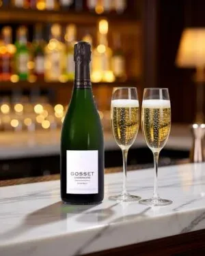 Champagne Gosset Cuvee Extra Brut – ảnh bối cảnh