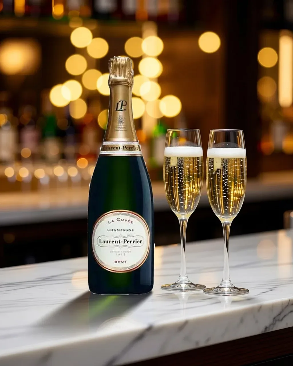 Champagne Laurent Perrier La Cuvee Brut – Pháp, 750ml (ảnh bối cảnh)