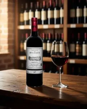 Chateau Les Millaux Rouge – Bordeaux, Pháp, 750ml (ảnh bối cảnh)