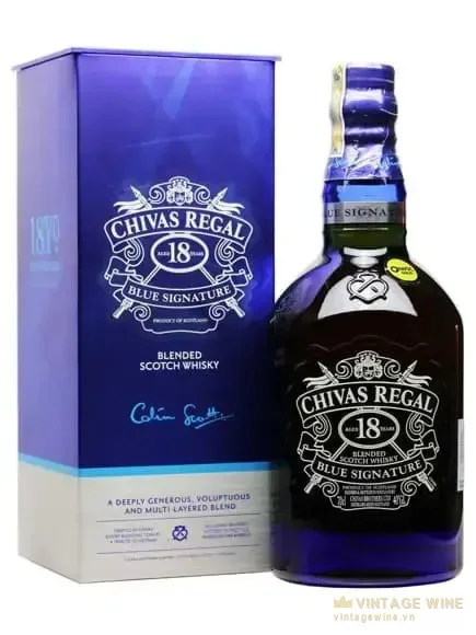 Chivas 18 năm xanh - Blue Signature