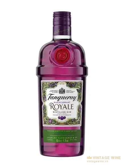 Chai Tanqueray Blackcurrant Royale màu tím đậm