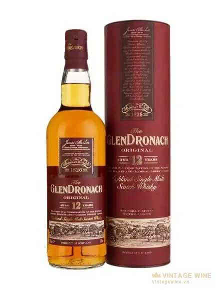 Glendronach 12 năm ủ thùng sherry, uống whisky ăn với gì: thịt quay, sô-cô-la đen