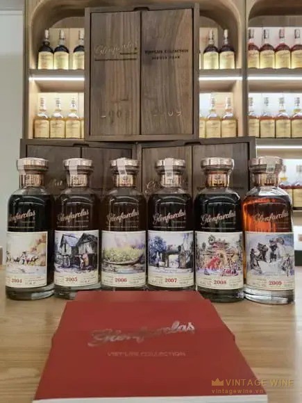 Glenfarclas Viet Life Collection Decanter Full Set