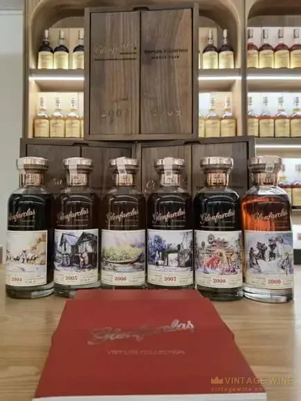 Glenfarclas Viet Life Collection Decanter Full Set