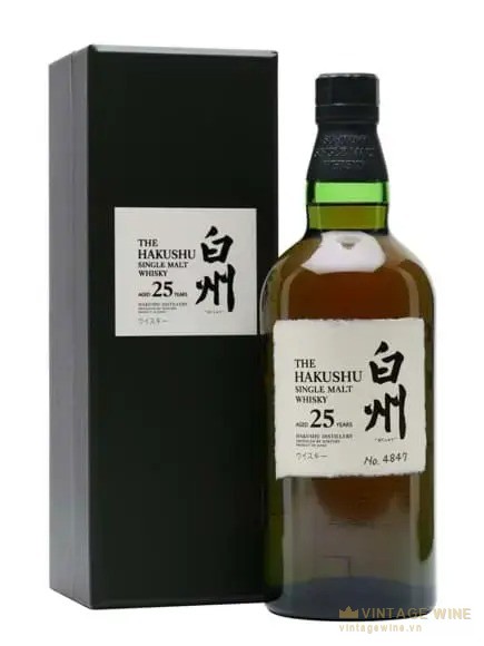 Hakushu 25 năm Japanese Single Malt Whisky