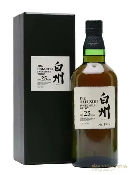 Hakushu 25 năm Japanese Single Malt Whisky