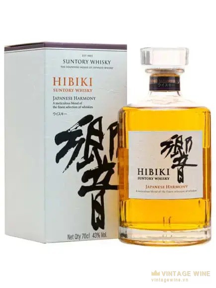 Chai Hibiki Harmony 43 độ dáng 24 mặt