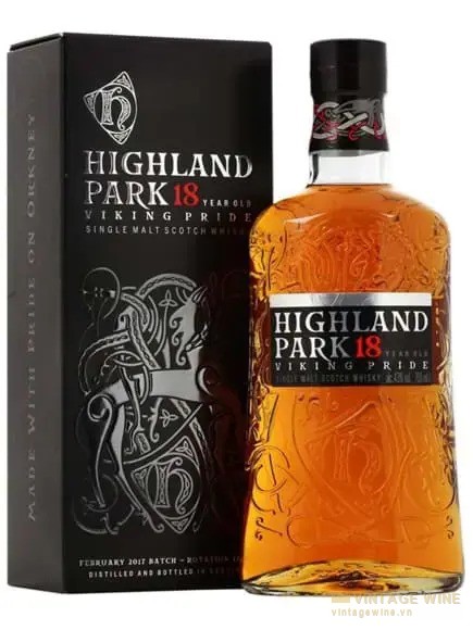 Chai Highland Park 18 năm single malt Orkney