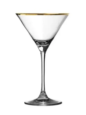 Ly Martini Gold Rim