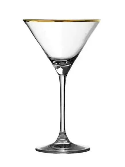 Ly Martini Gold Rim