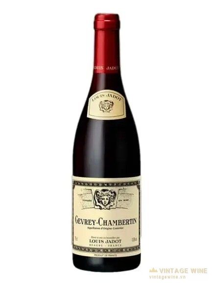 Chai Louis Jadot Gevrey-Chambertin nhãn vàng nhạt