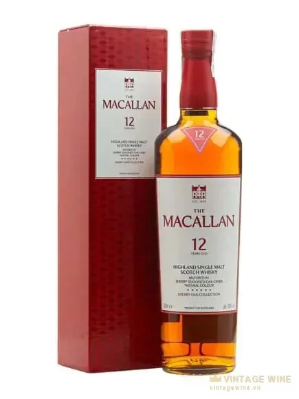 Macallan 12 năm - Sherry Oak Speyside Single Malt Scotch Whisky