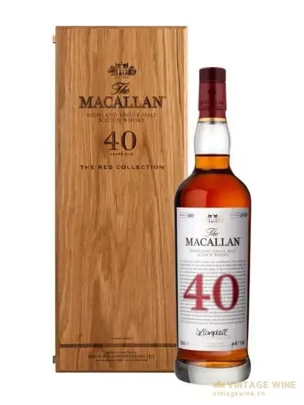 Macallan 40 năm - The Red Collection