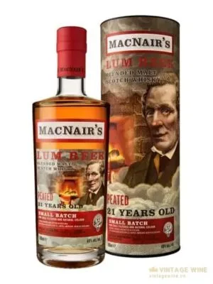Macnair’s Lum Reek 21 năm – blended Scotch, Scotland, 700ml