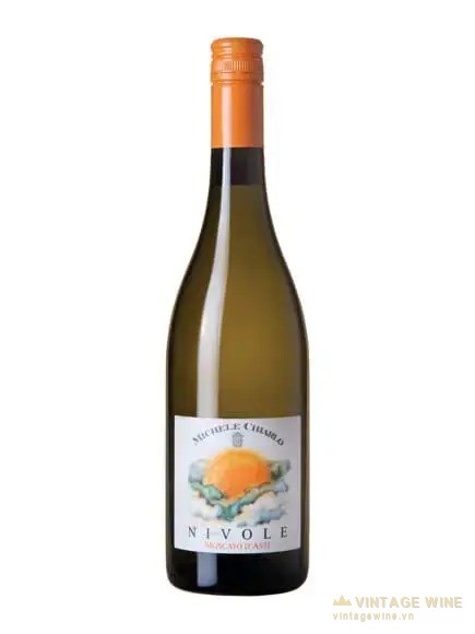 Chai Michele Chiarlo Nivole Moscato d'Asti, vang ngọt moscato làm quà