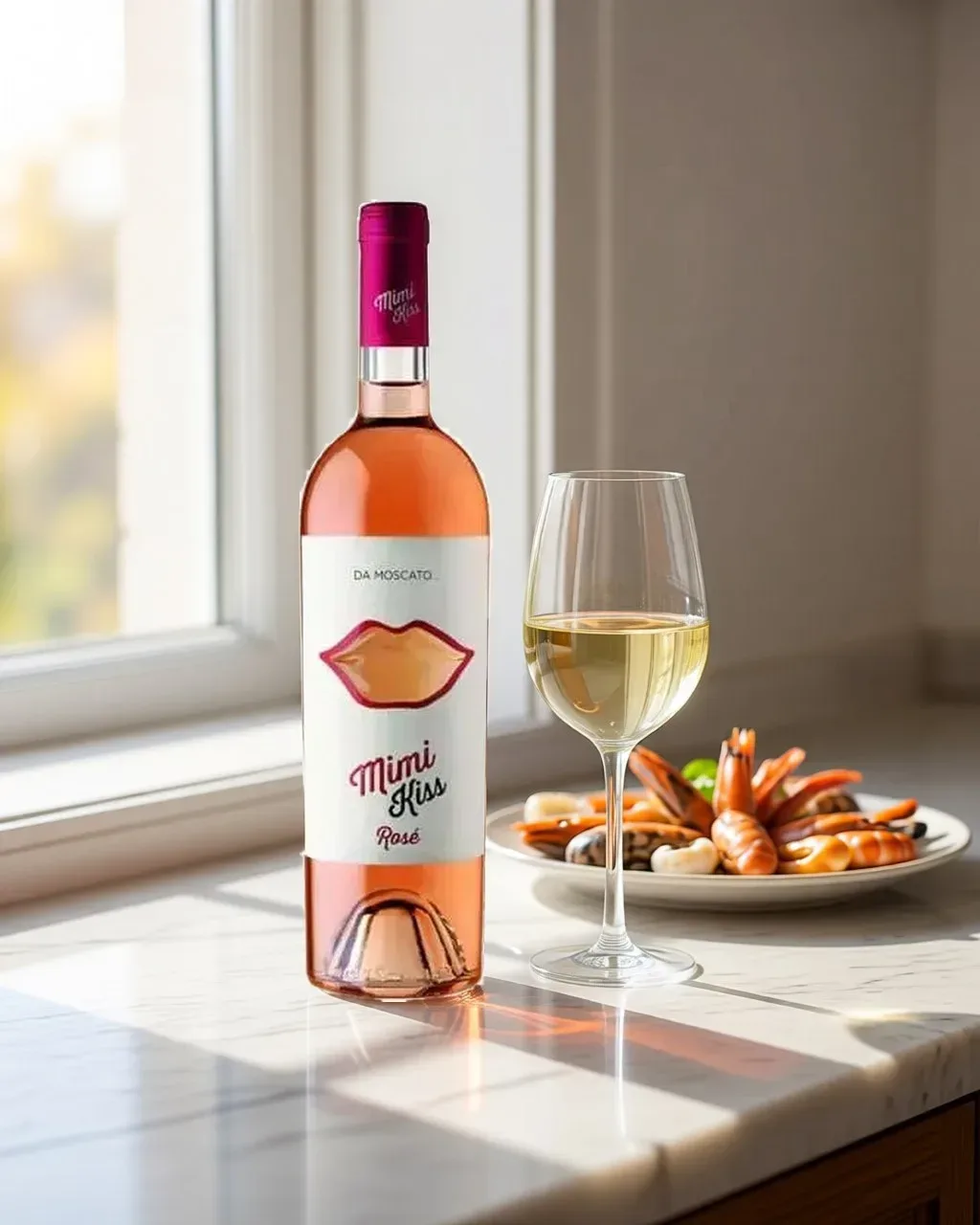 Mimi Kiss Rose da Moscato – Ý, 750ml (ảnh bối cảnh)