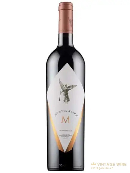 Chai vang Montes Alpha M Chile phối kiểu Bordeaux