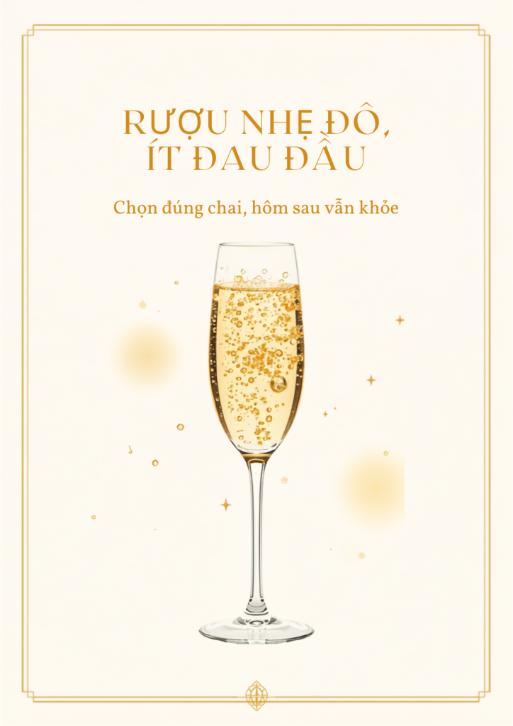 Chọn Rượu "Nhẹ Đô", Ít Gây Đau Đầu Hôm Sau