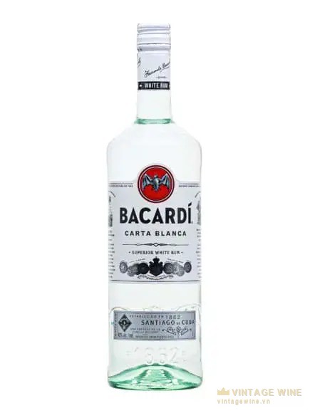 Rượu ngoại giá rẻ rum Bacardi Carta Blanca chai 750ml