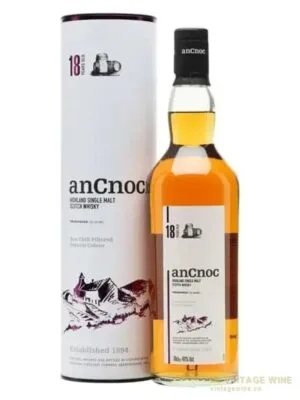 Rượu AnCnoc 18 năm – single Malt Scotch, Highland, Scotland, 700ml