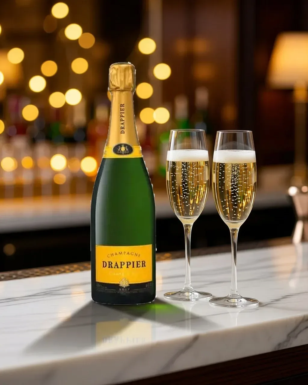Rượu Champagne Drappier Brut Carte d’Or – Pháp, 750ml (ảnh bối cảnh)