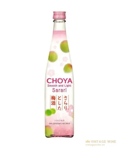 Chai Choya Sarari, umeshu nhẹ dễ pha soda