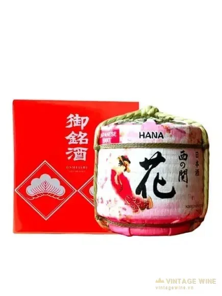 Rượu Sake Nishinoseki Hana Barrel