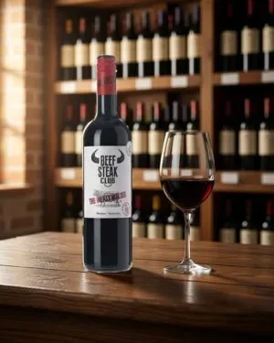 Rượu vang Beefsteak Club The Meaty Malbec – ảnh bối cảnh