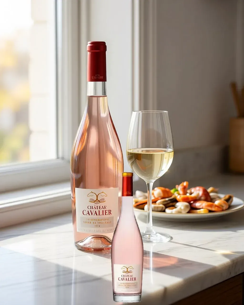 Rượu vang Chateau Cavalier Cuvee Marafiance Rose – Côtes de Provence, Pháp, 750ml (ảnh bối cảnh)